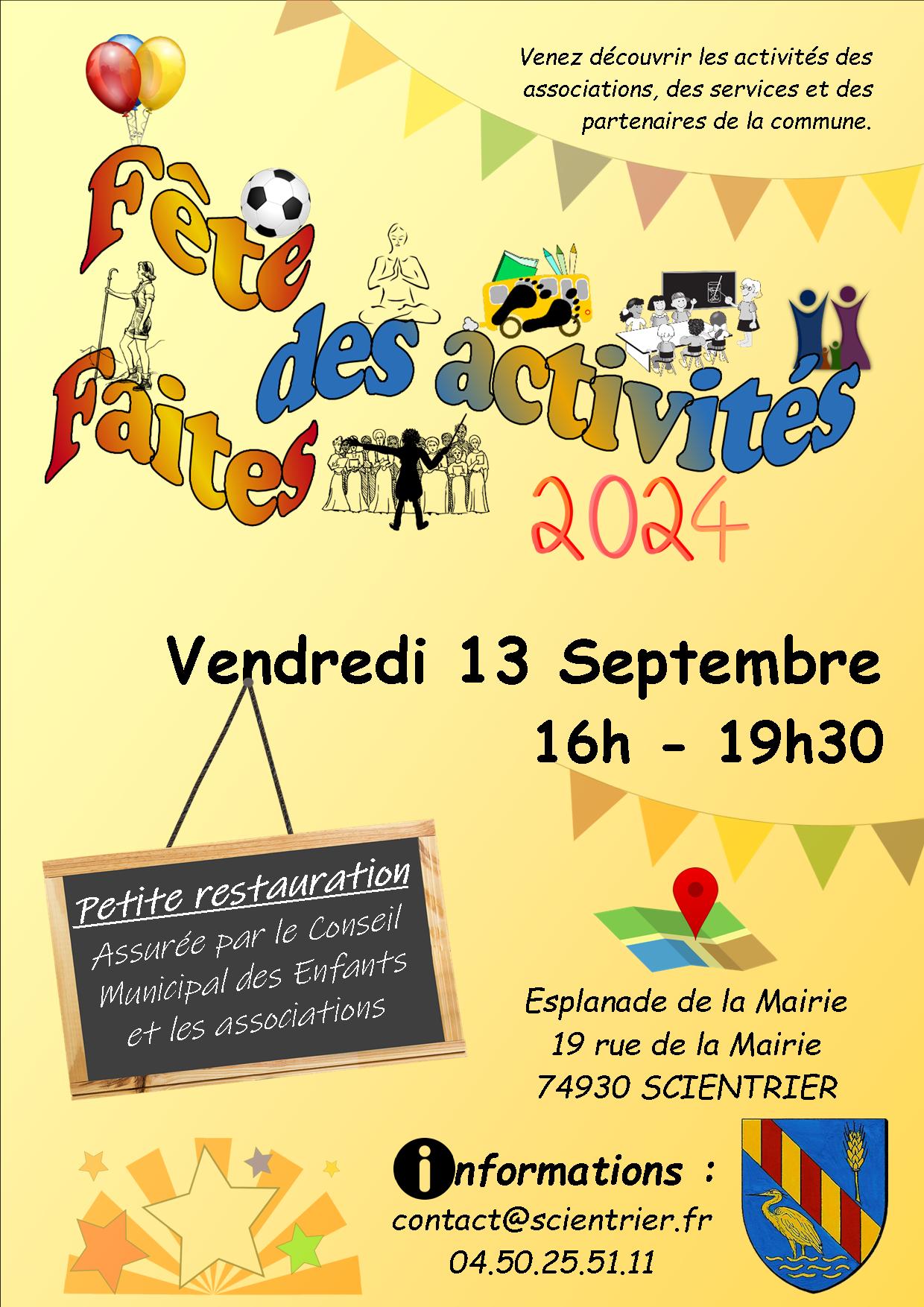 2024 09 13 Affiche Fete des activites